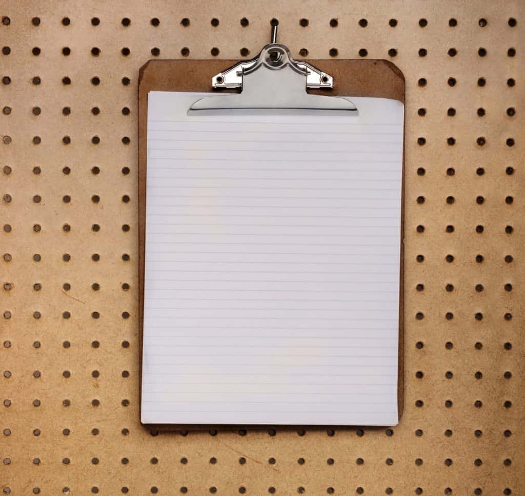 Painel organizador - peg board