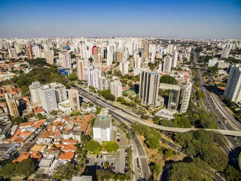 Imagem da vista aérea da Vila Mariana, em São Paulo