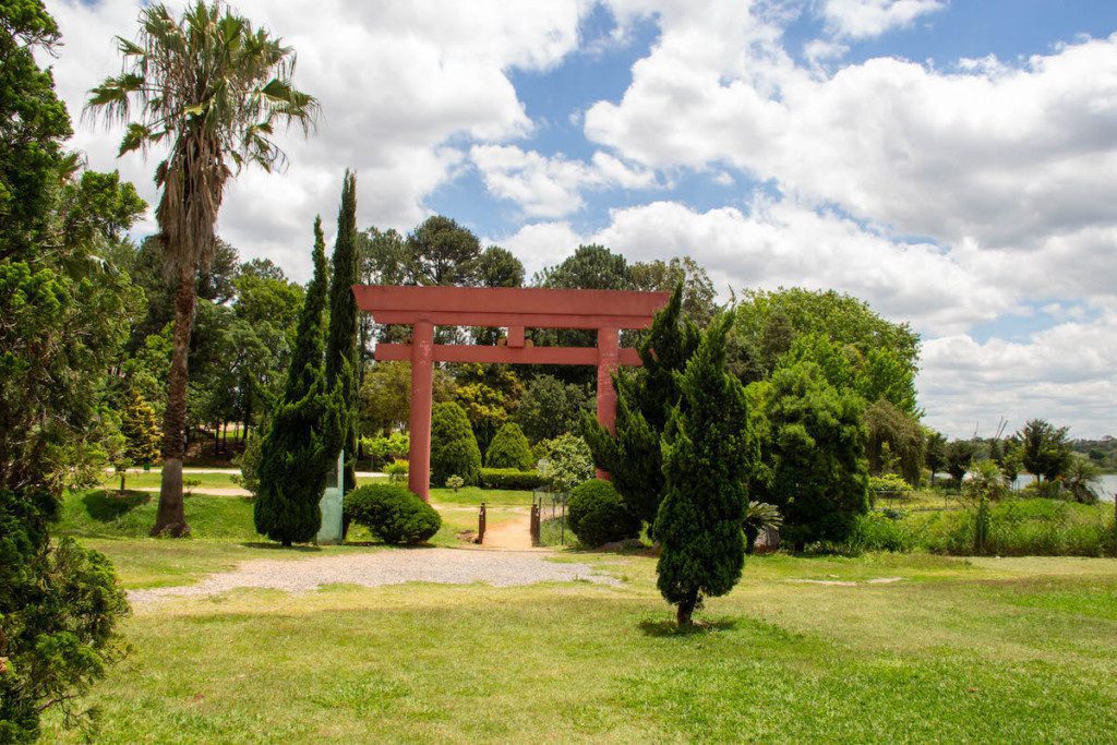 Foto que ilustra matéria sobre Parque Cidade Jundiaí mostra o Jardim Japonês