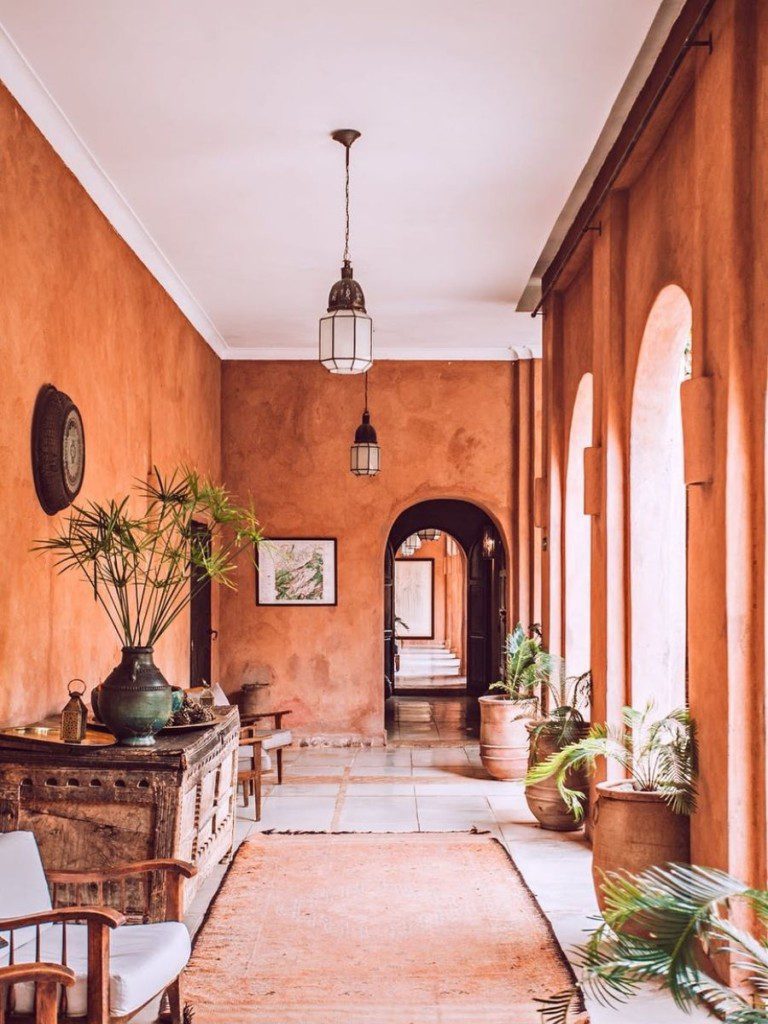 casa com decoração rústica interna