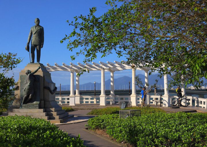 Foto que ilustra matéria sobre parques em Florianópolis mostra o parque da luz em florianopolis