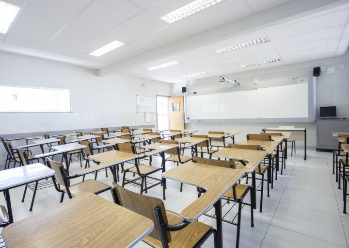 Foto que ilustra matéria sobre escolas em Jundiaí mostra uma sala de aula do Colégio Divino Salvador.