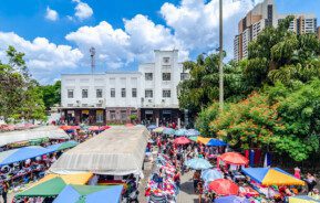 Foto que ilustra matéria sobre Estação Brás mostra a entrada da Estação Brás