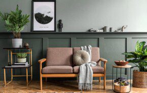 Home staging - sala de estar elegante.