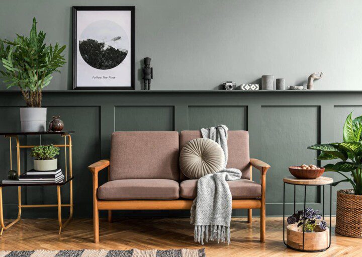 Home staging - sala de estar elegante.