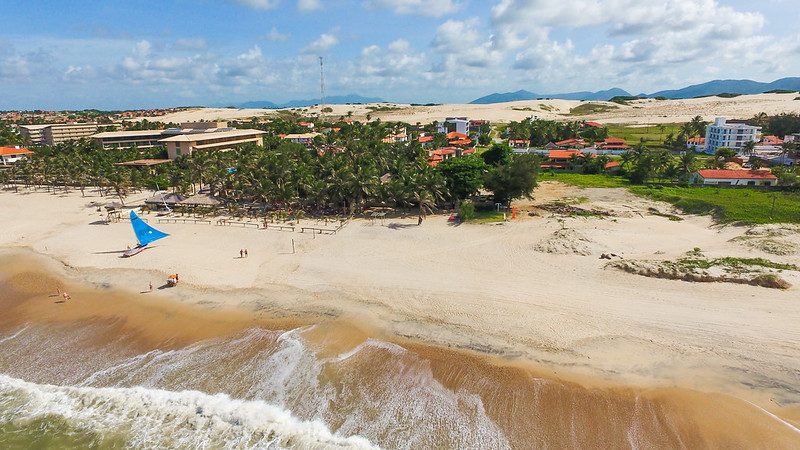 Praia de Cumbuco vista de cima