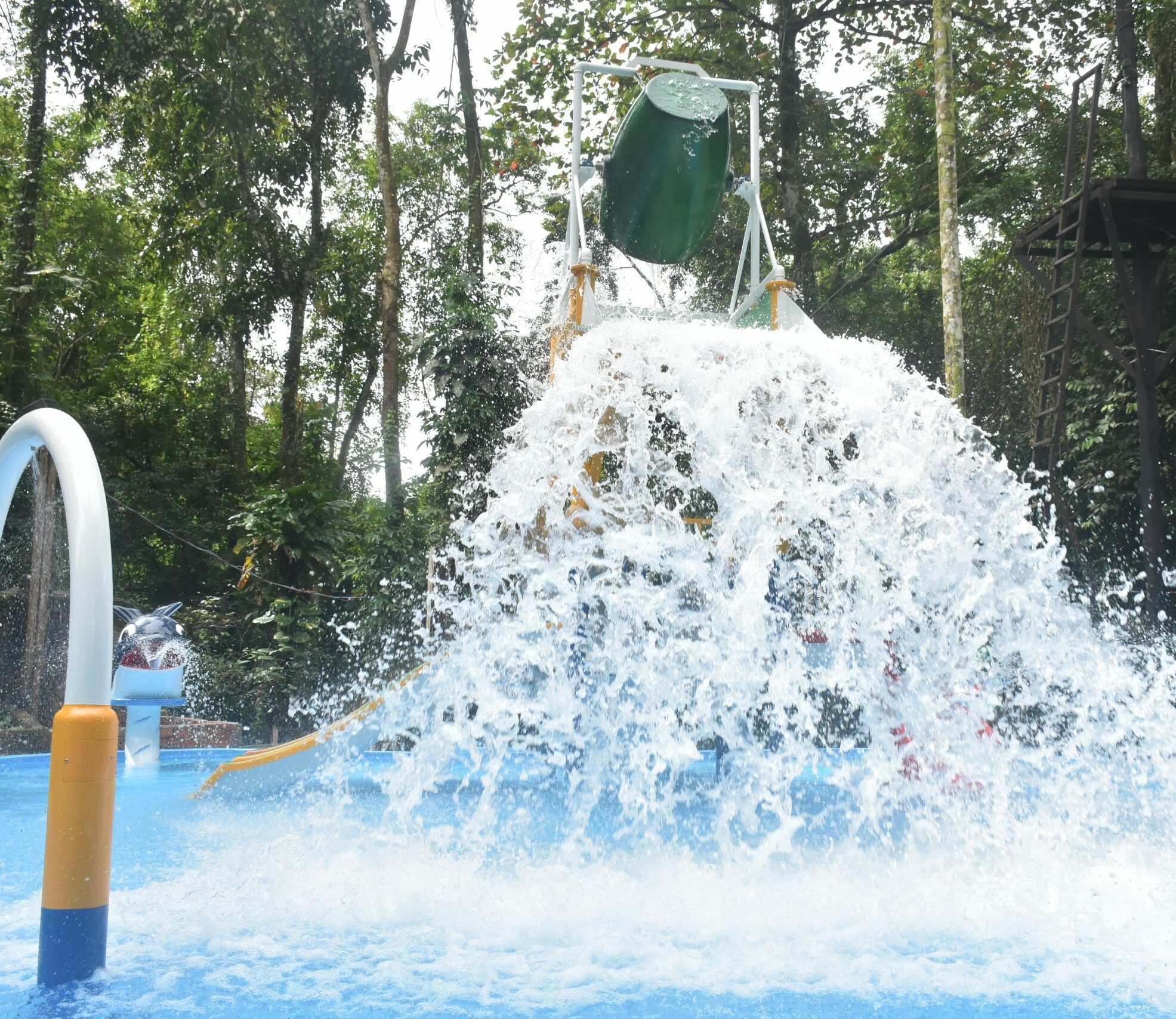 Piscina infantil do parque