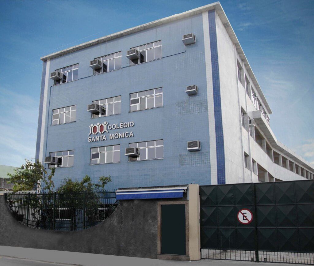 Foto que ilustra matéria sobre escolas em São Gonçalo mostra a fachada do Colégio Santa Mônica.