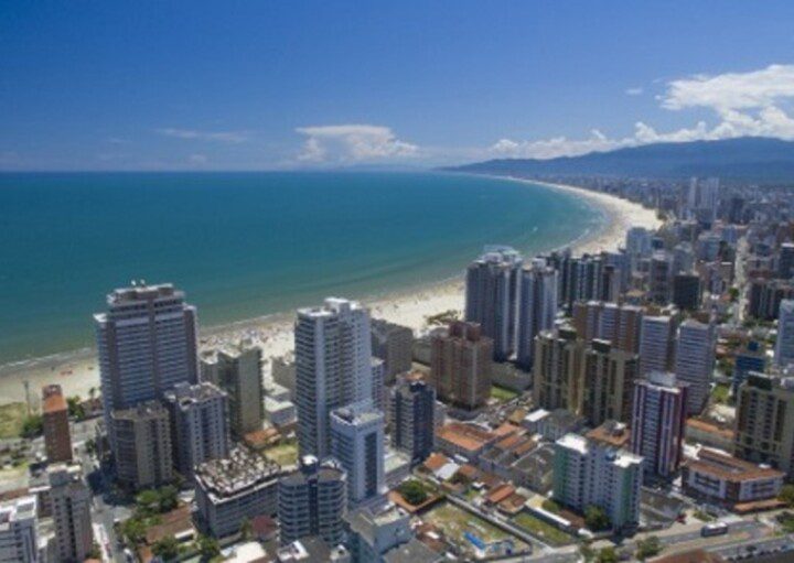 Imagem da cidade de Praia Grande em Santos.