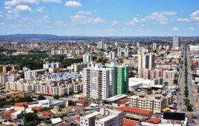 Foto que ilustra matéria sobre os bairros de Aparecida de Goiânia mostra a cidade vista do alto (Foto: Jhonney Macena | Prefeitura de Aparecida de Goiânia)