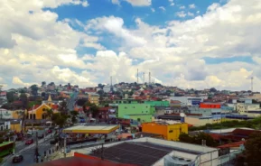 Imagem aérea de Ribeirão das Neves.