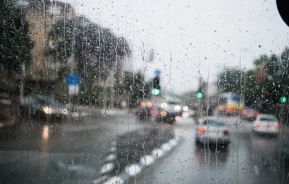 Fotografia do Rio de Janeiro com chuva.