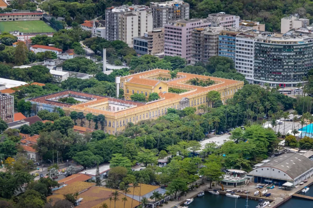 Imagem da vista aérea da Universidade Federal do Rio de Janeiro (UFRJ)