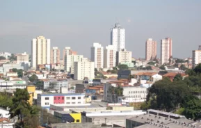 Fotografia aérea da cidade de Diadema.