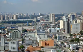 Fotografia aérea da cidade de Osasco.