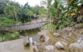 Foto que ilustra matérias sobre parques no ABC mostra uma visão panorâmica do Parque Raphael Lazzuri, em São Bernardo do Campo (Foto: Ricardo Cassin | Prefeitura de São Bernardo do Campo)