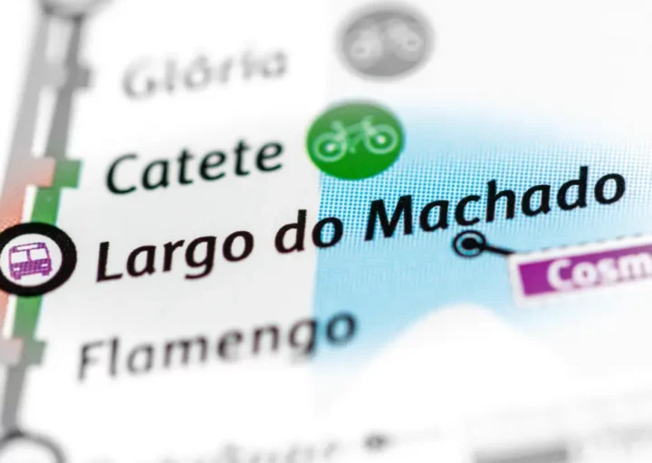 Imagem que ilustra matéria sobre a Estação Largo do Machado mostra um pedaço do mapa do metrô do Rio de Janeiro (Foto: Shutterstock)