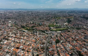 Morar em Santo André: vista aérea da cidade.