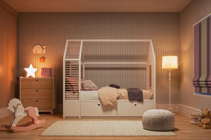 Foto de quarto infantil feminino