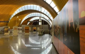 Foto mostra o interior da Estação Imbuí do metrô de Salvador (Foto: Divulgação)