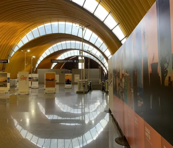 Foto mostra o interior da Estação Imbuí do metrô de Salvador (Foto: Divulgação)