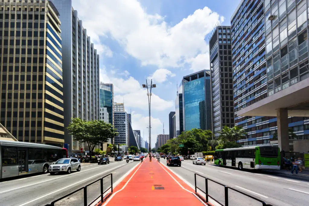 Imagem da Avenida Paulista, em São Paulo