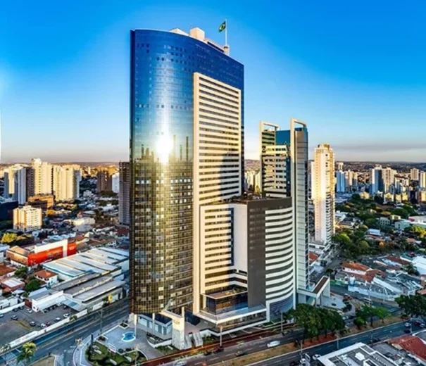 Foto que ilustra matéria sobre os maiores prédios do Brasil mostra o Órion Complex, o maior prédio de Goiânia (Foto: Wikimedia Commons)