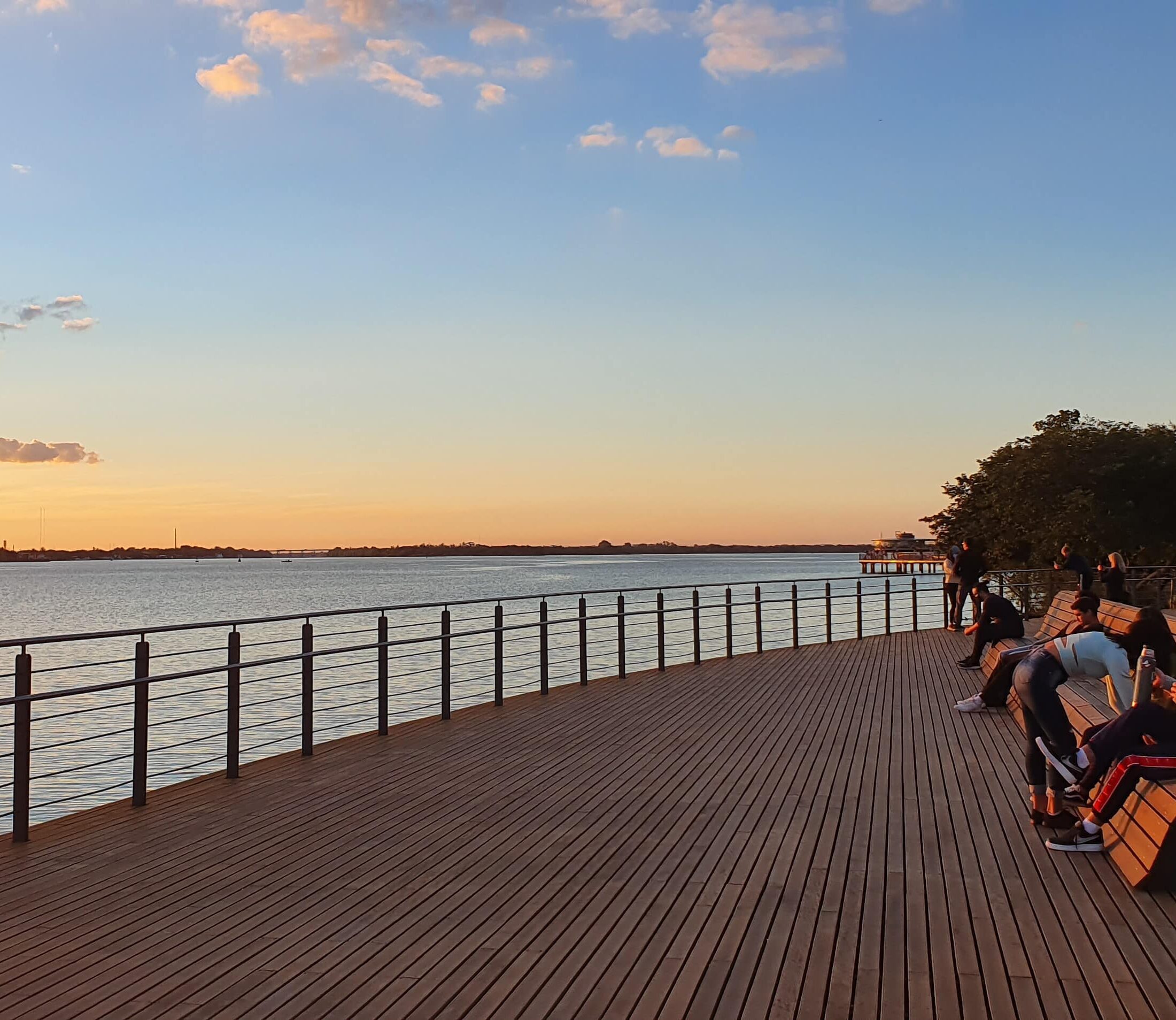 Orla do Guaíba (Foto: arquivo pessoal Daniel Pedroso)