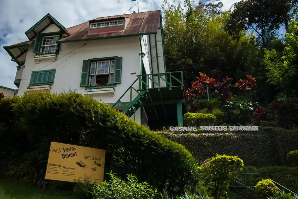 Fachada da Casa de Santos Dumont, em Petrópolis (Foto: Wania Corredo - MTUR)